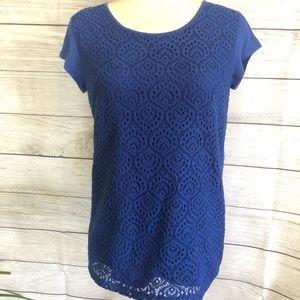 Liz Claiborne | Layered Top - Blue
